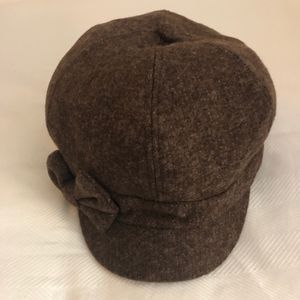 Women's Brown Hat with Bow